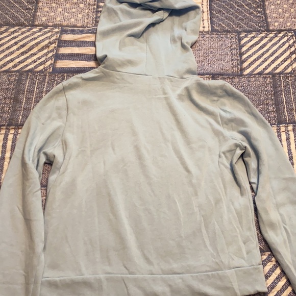 Pink Victoria secret light blue sequin hoodie - Picture 3 of 3